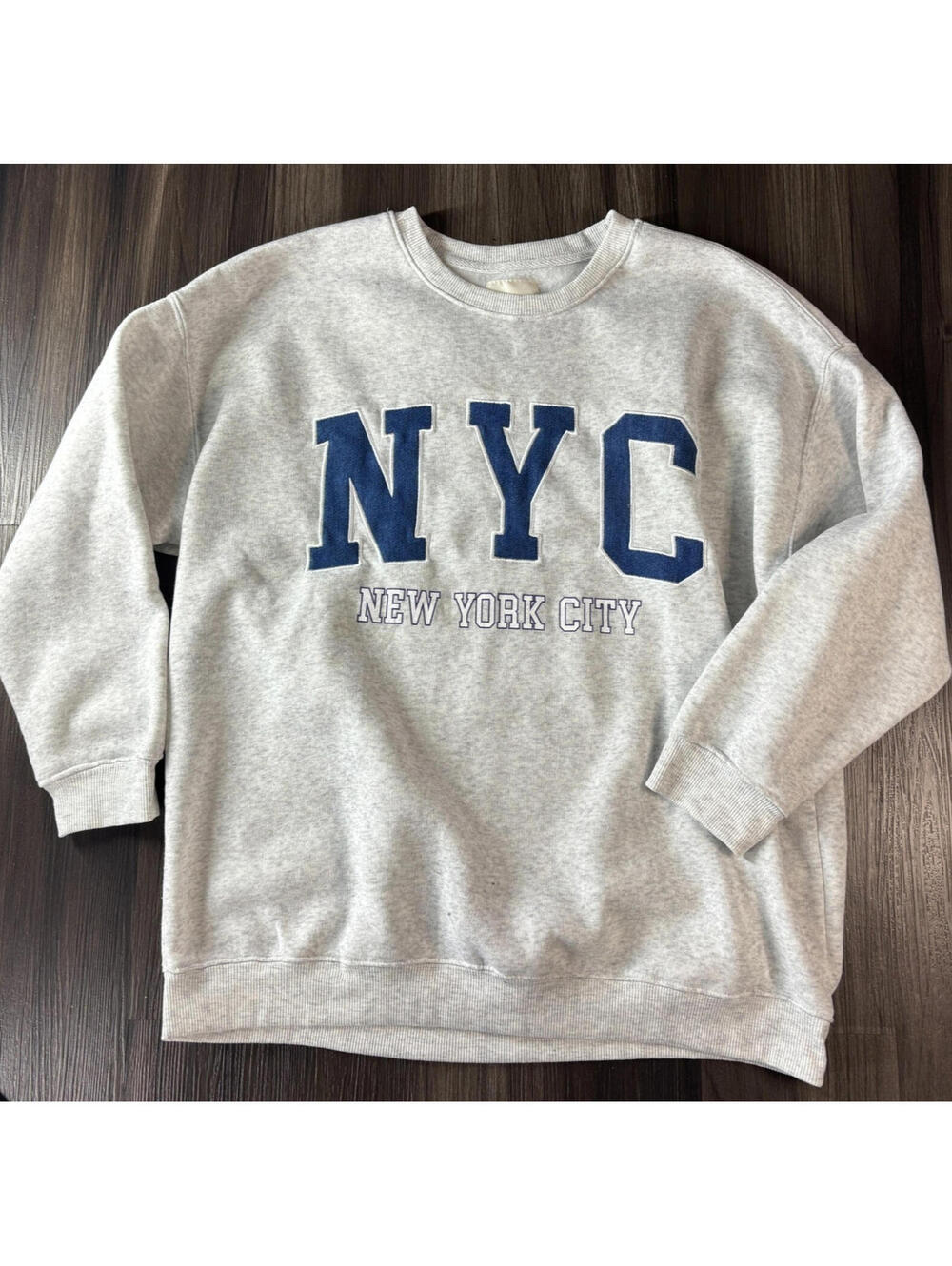 No Comment NYC Sweatshirt Gray Size Juniors XL Pullover Crewneck New York City